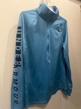 Under Armour Blue Half-Zip Performance Pullover Cold Gear